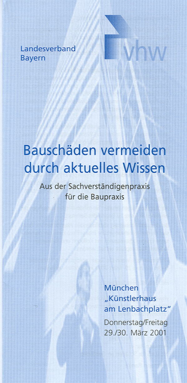 Bauschäden vermeiden durch aktuelles Wissen